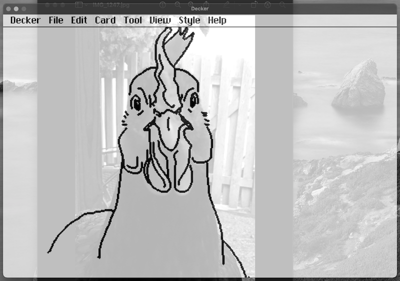 Tracing a photo of Pippi